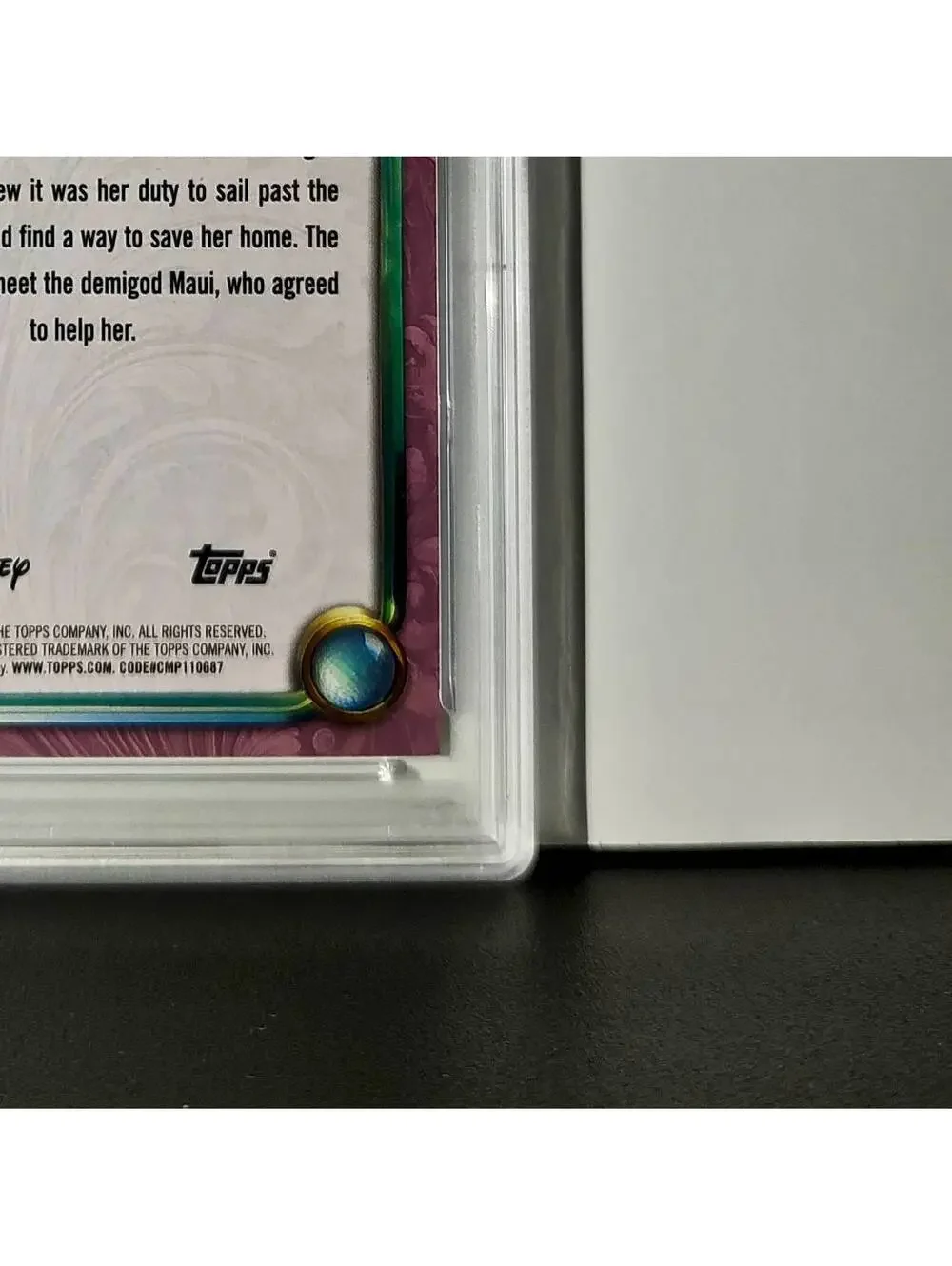 Moana 2025 Topps Disney Cartoon Princess #162 Card Moana PSA 9 MT